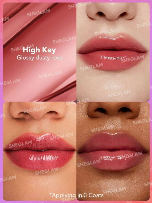 SHEGLAM Barra de labios de alto brillo Mirror Kiss - High Key