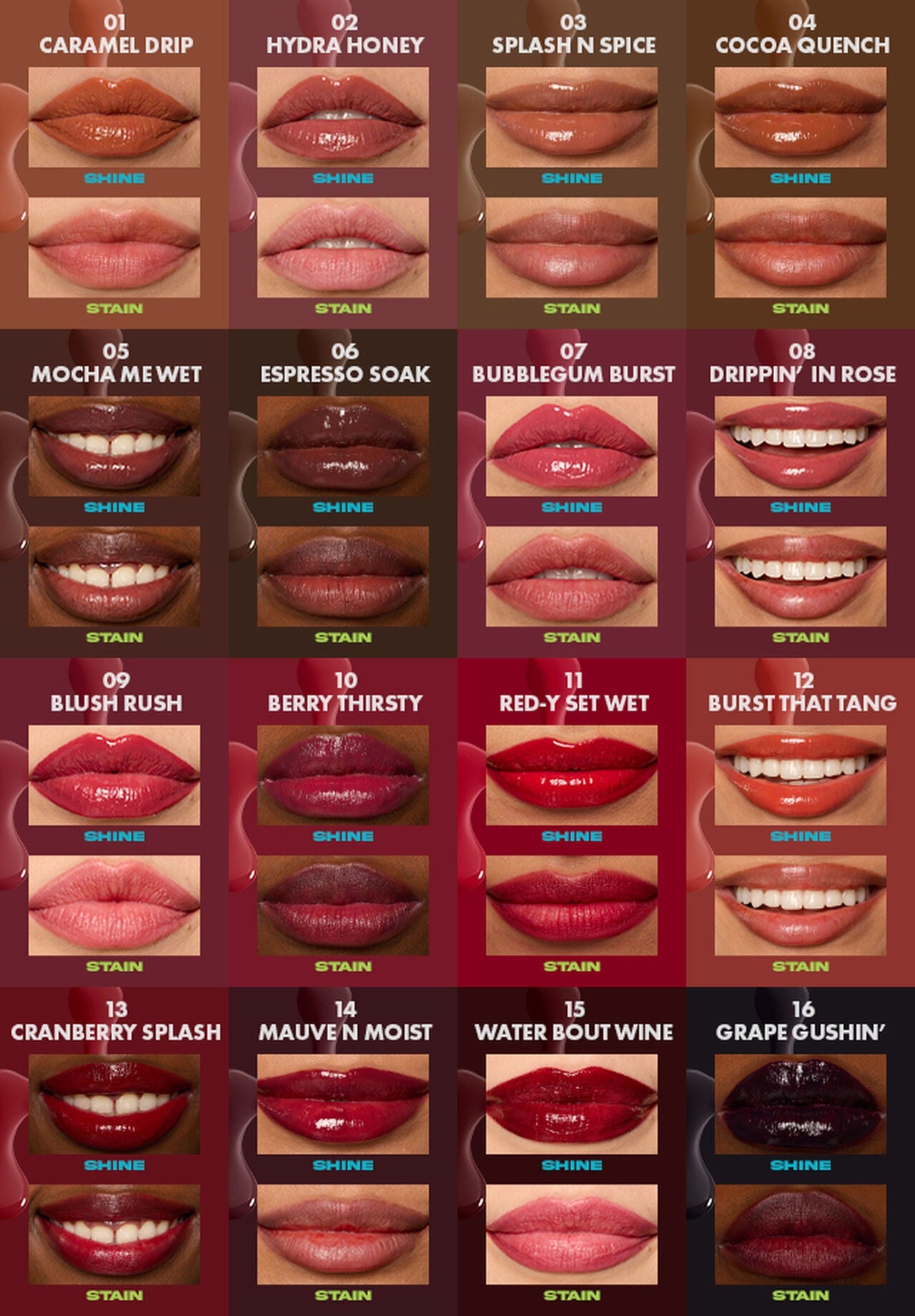 NYX - Lip I.V. Tinte Labial Hidratante Efecto Gloss - Bubblegum Burst