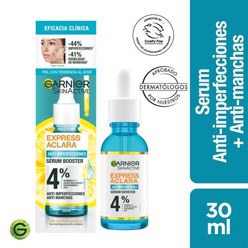 Serum Booster Garnier Anti-Imperfecciones Express Aclara 30 ML