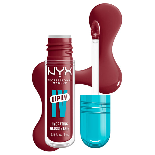 NYX - Lip I.V. Tinte Labial Hidratante Efecto Gloss - Cranberry splash