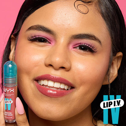 NYX - Lip I.V. Tinte Labial Hidratante Efecto Gloss - Water Bout Wine